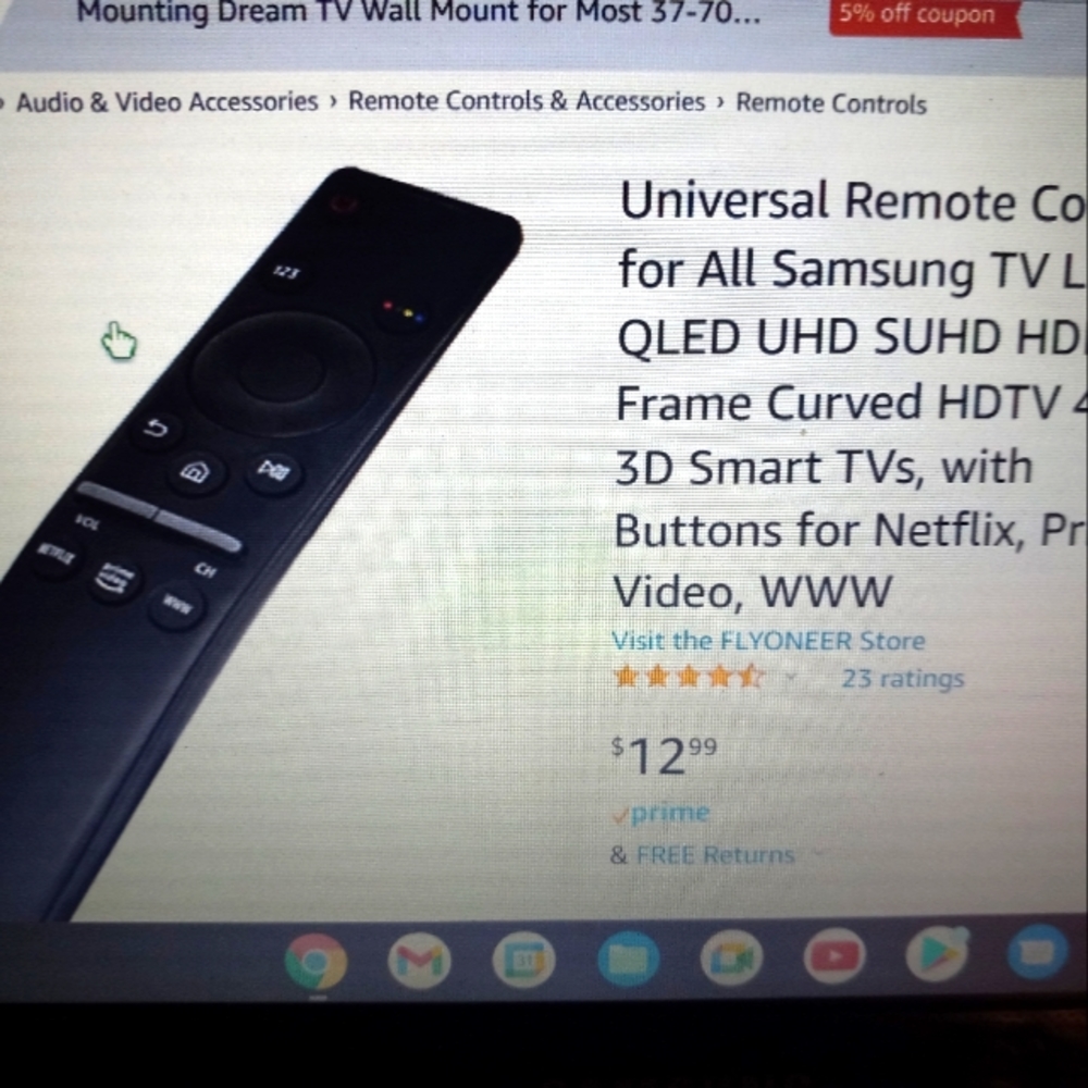 Universal remote for Samsung tv with voice